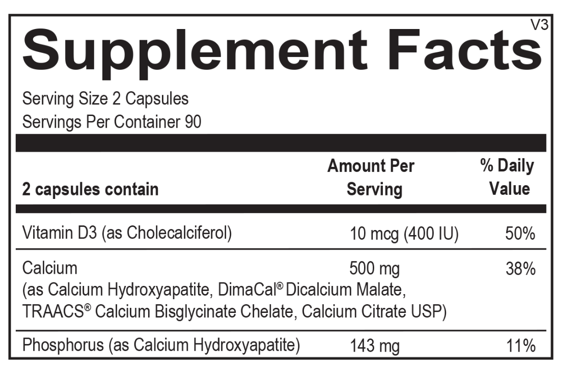 Calcium - Reacted Calcium - 180 ct