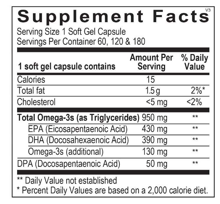 Fish Oil - Orthomega® - 120 ct